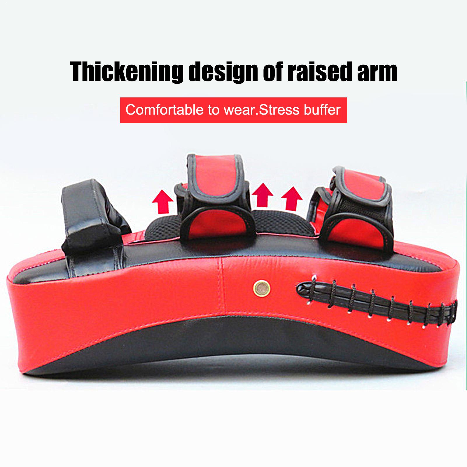 Home Gym Equipment - Ochraniacze bokserskie ze skóry PU, zakrzywione,