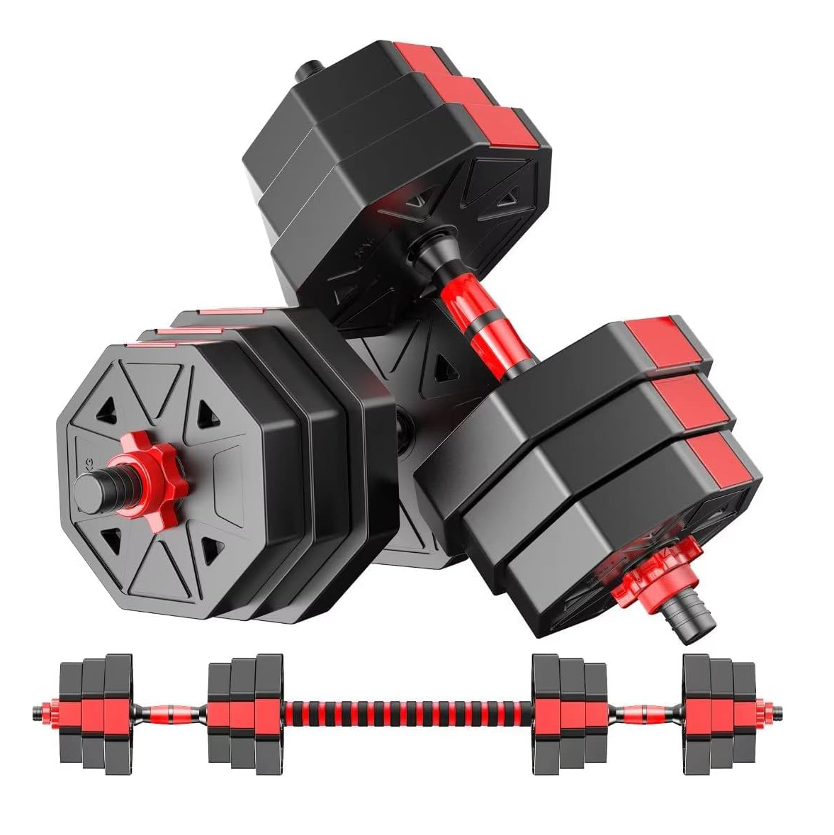 Home Gym Kit For Men - Regulowany zestaw hantli na sztangę –