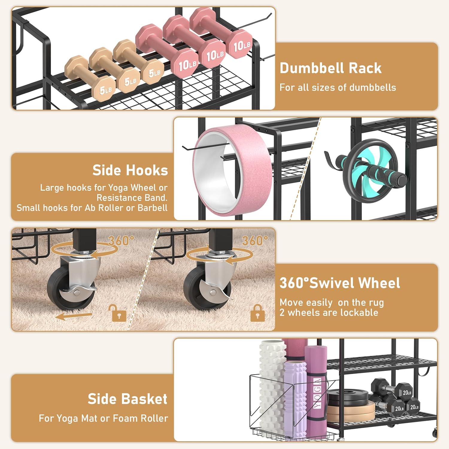 Przechowywanie sprzętu do domo – Home Gym Equipment recenzja i cena