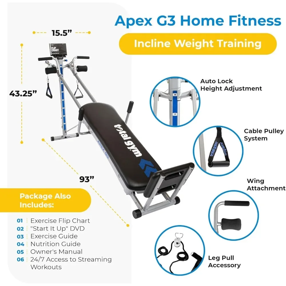 Aparat do ćwiczeń APEX, wszech – Home Gym Total Fitness recenzja i cena